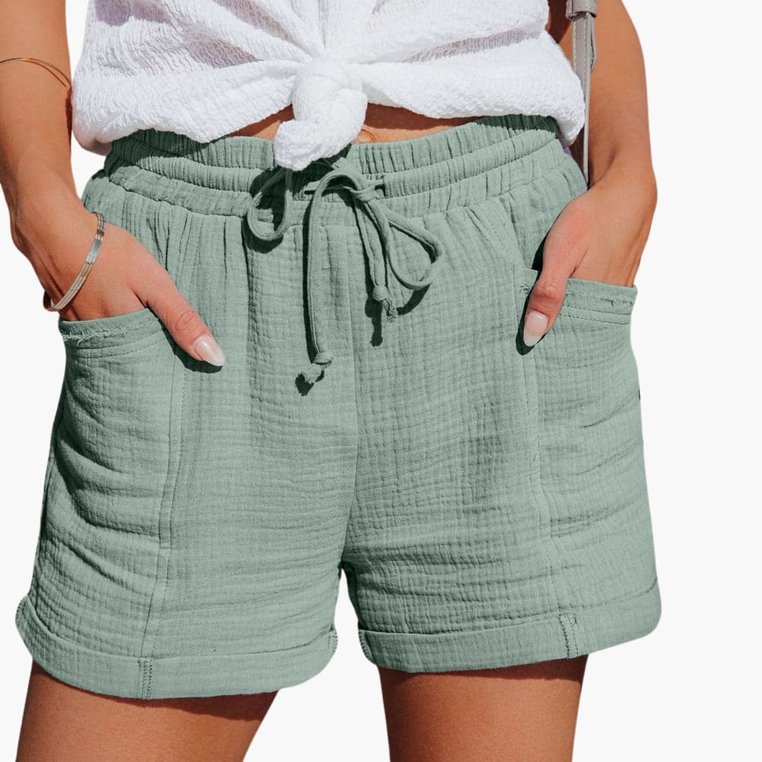 Hanna - Shorts | Dam | Sval Passform & Bekväm Midja | Somrig & Avslappnad Stil | Blemni